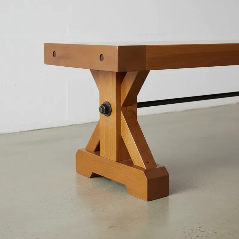 penwood furniture klondike bench medium close up