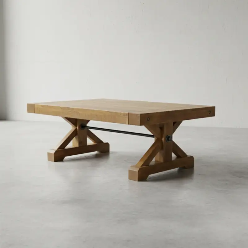 penwood furniture klondike coffee table 45 degree angle