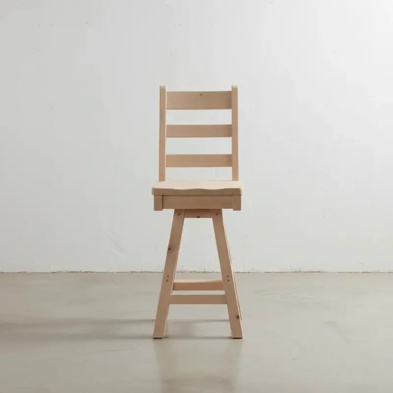 penwood furniture ladderback bar chair swivel face on horizontal