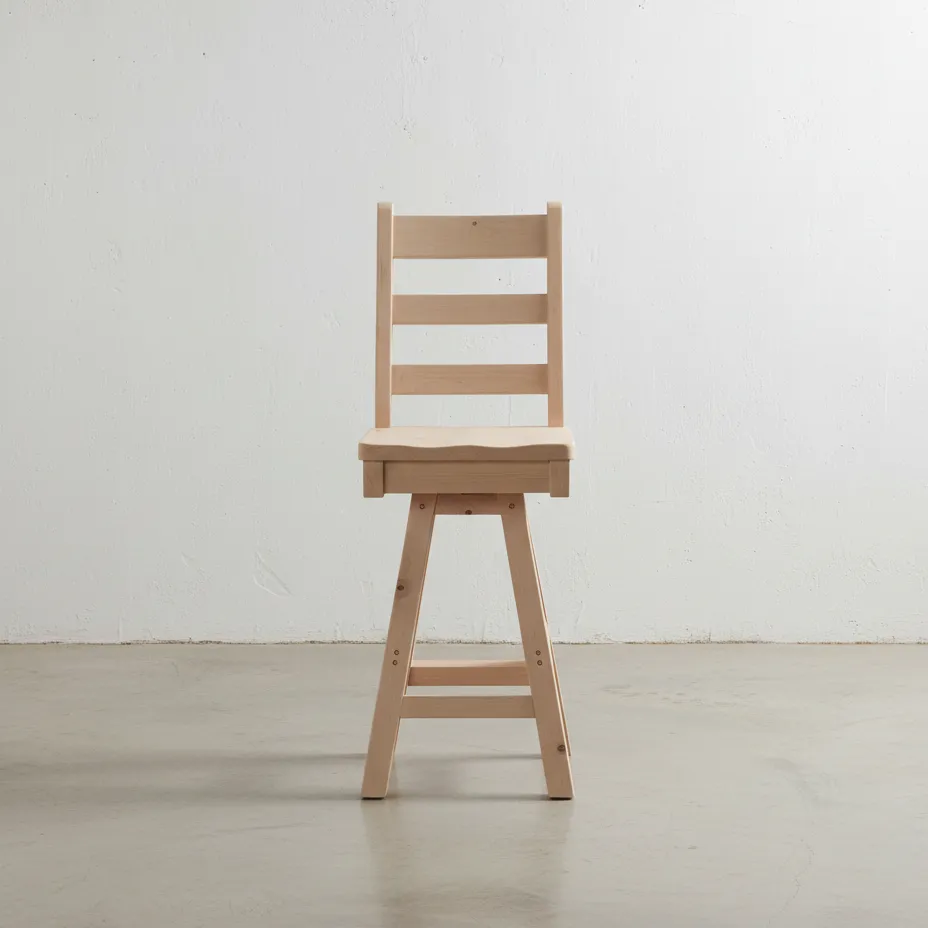 penwood furniture ladderback bar chair swivel face on horizontal