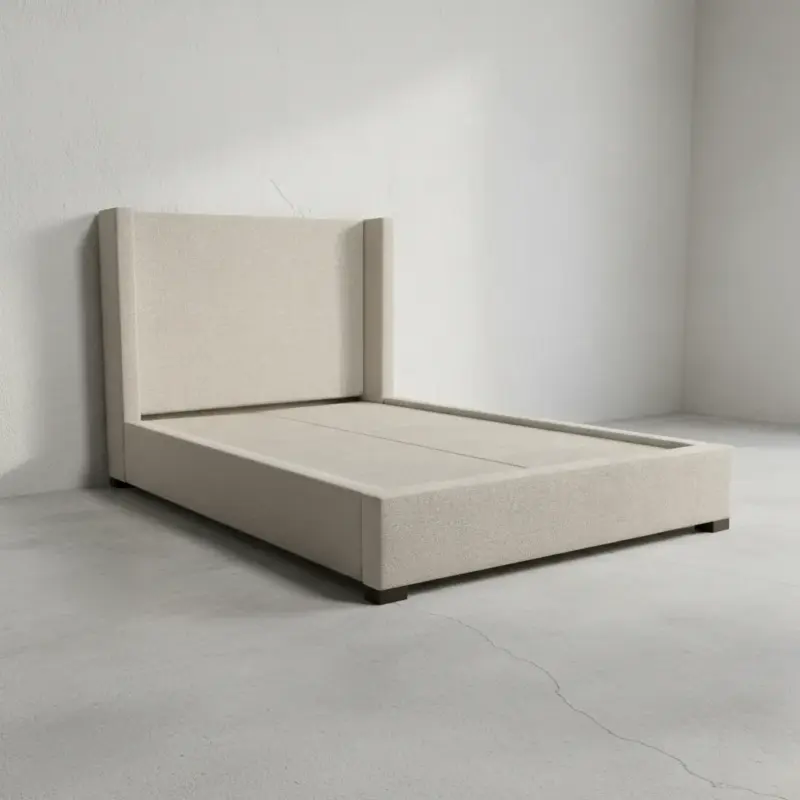 penwood furniture madison upholstered platform bed 45 degree angle