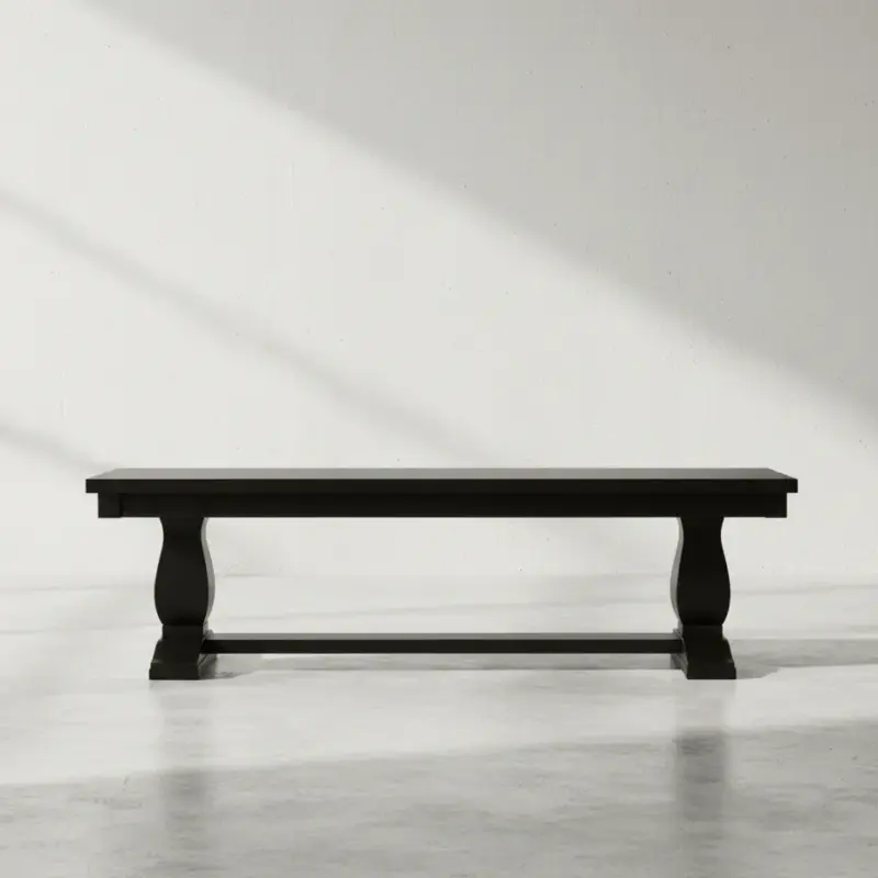 penwood furniture madrid dining bench face on horizontal