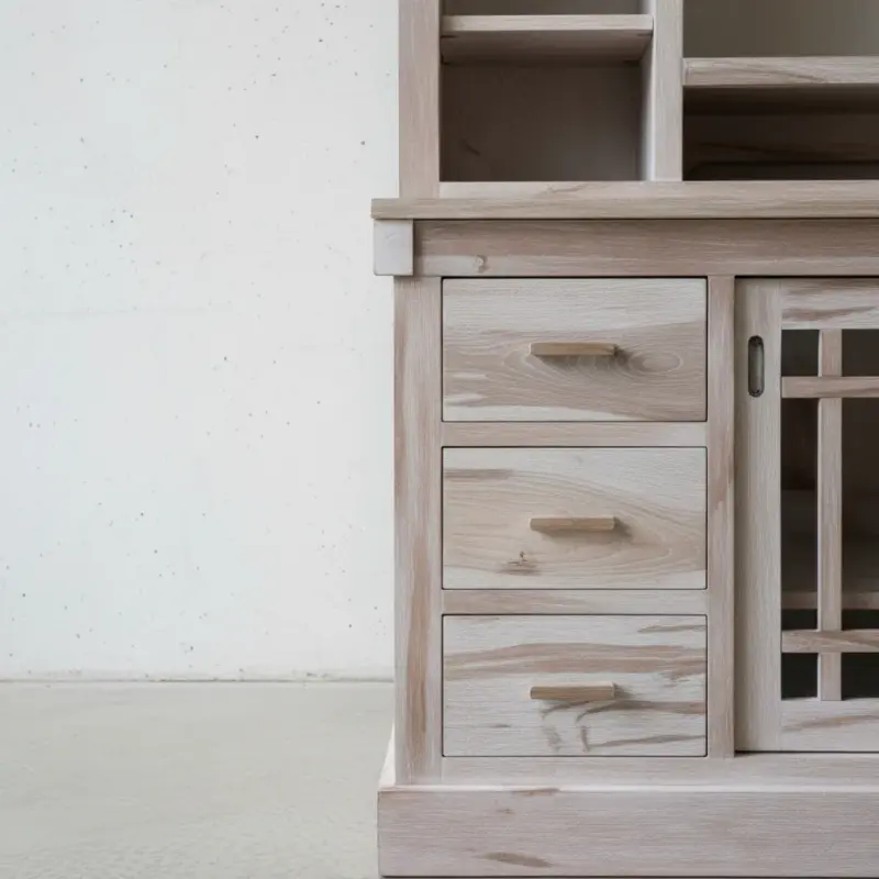 penwood furniture madrid media stand with hutch ma84tv medium close up