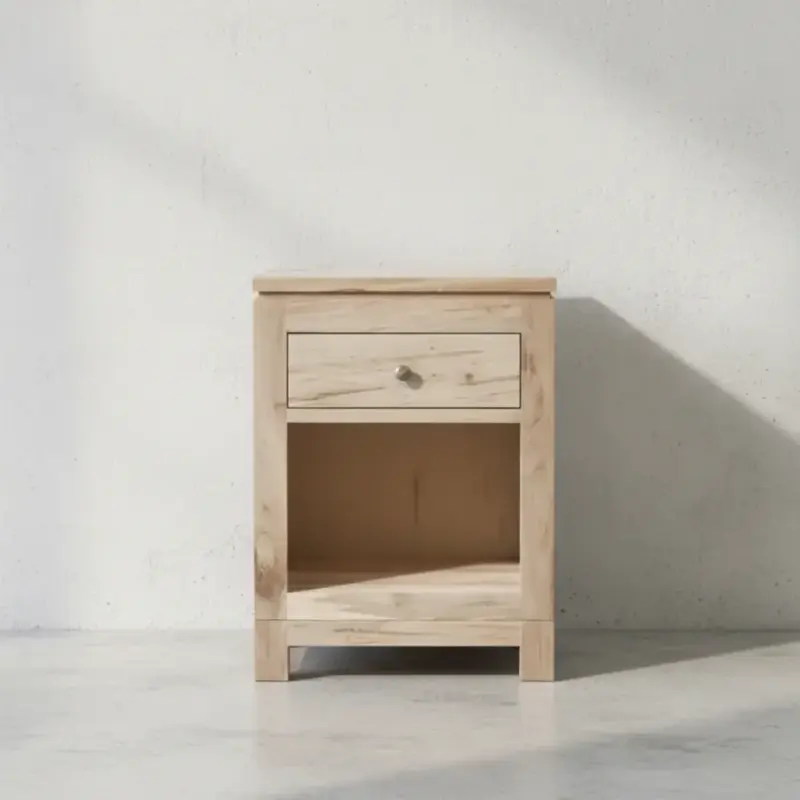 penwood furniture metro 1 drawer night stand mt1822o face on horizontal