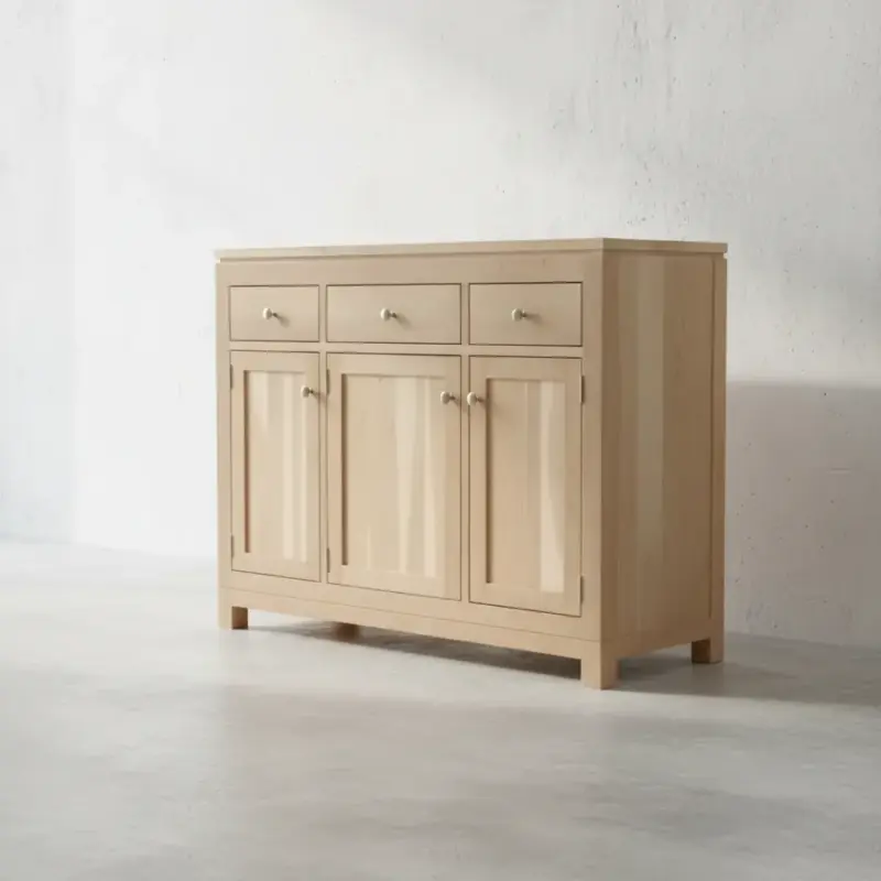 penwood furniture metro 3 door sideboard mt555 45 degree angle