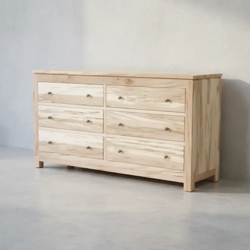 penwood furniture metro 6 drawer dresser mt1866 45 degree angle