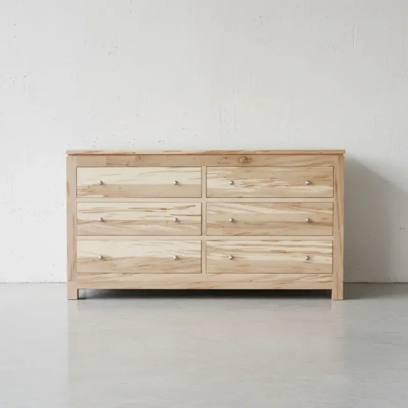 penwood furniture metro 6 drawer dresser mt1866 face on horizontal