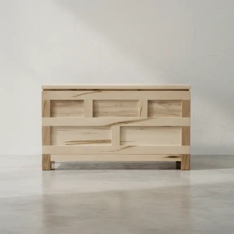 penwood furniture metro blanket box with panel front mt2042p face on horizontal