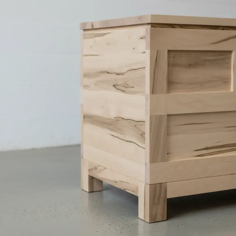 penwood furniture metro blanket box with panel front mt2042p medium close up