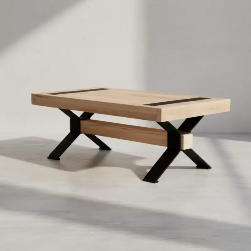 penwood furniture millwright coffee table 45 degree angle