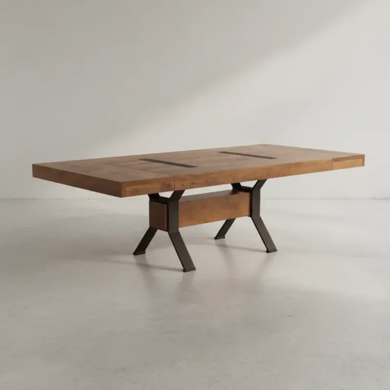 penwood furniture millwright dining table 45 degree angle
