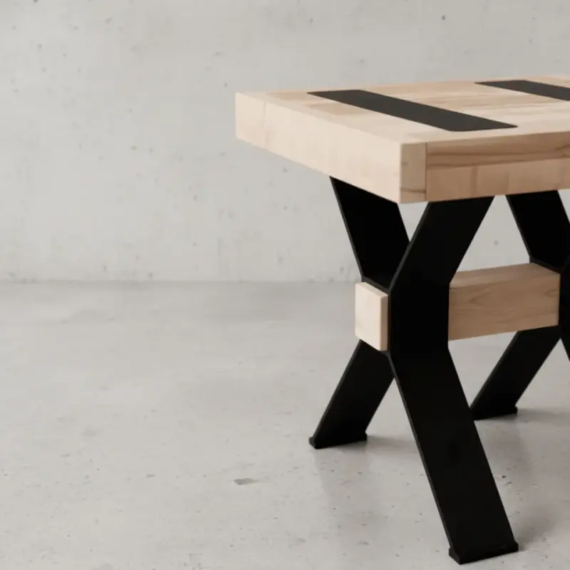 penwood furniture millwright end table medium close up