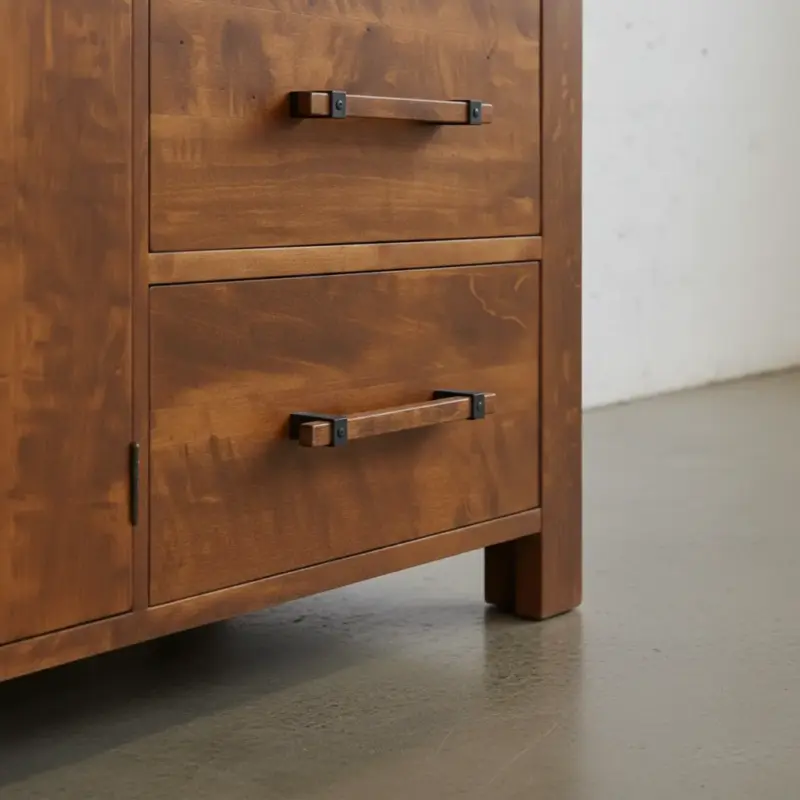 penwood furniture millwright sideboard medium close up
