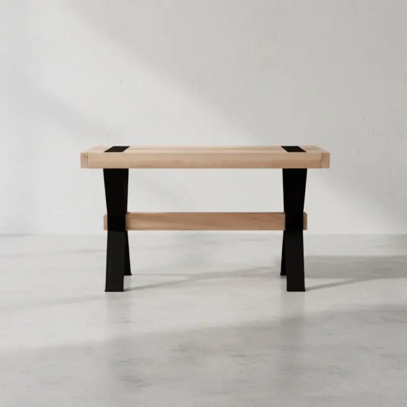 penwood furniture millwright sofa table face on horizontal