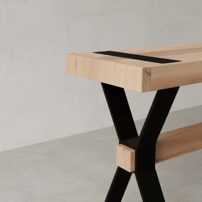 penwood furniture millwright sofa table medium close up