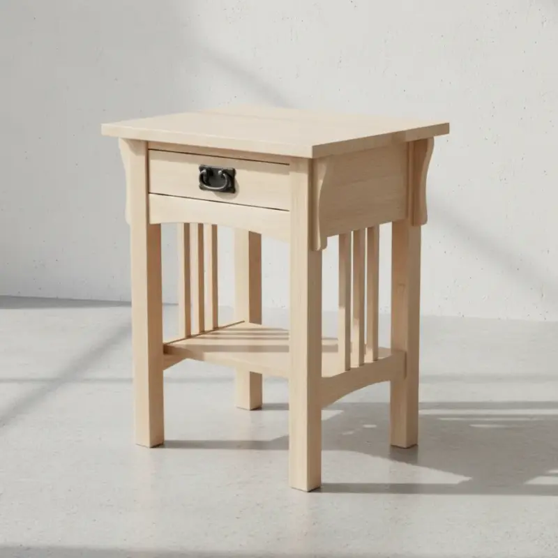 penwood furniture mission 1 drawer telephone stand m1821 45 degree angle