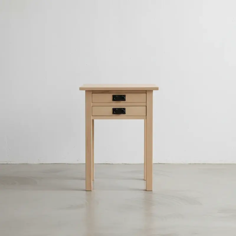 penwood furniture mission 2 drawer end table q12 face on horizontal