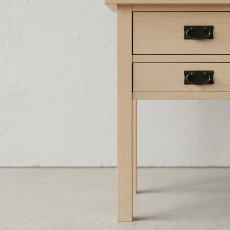 penwood furniture mission 2 drawer end table q12 medium close up