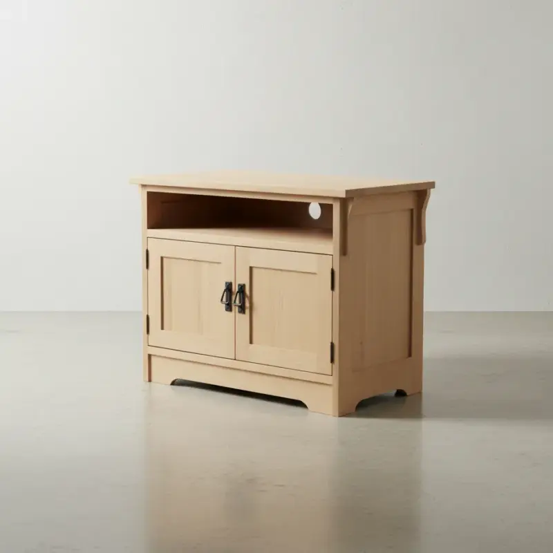 penwood furniture mission 36 inch entertainment tv or vcr m1834 45 degree angle