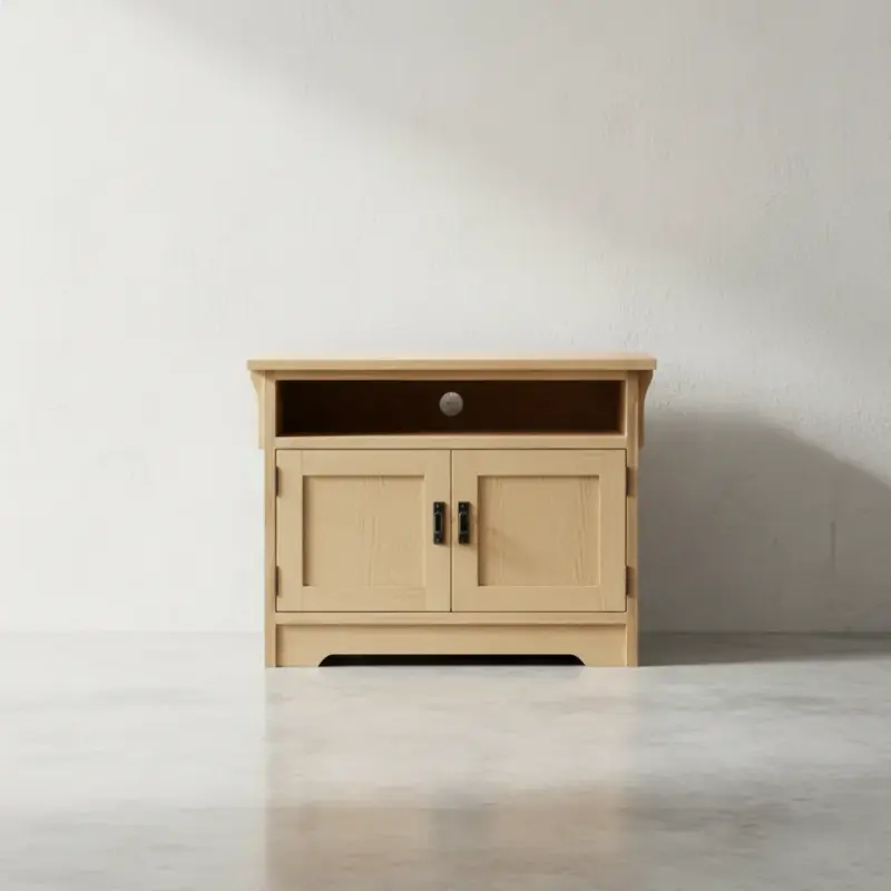 penwood furniture mission 36 inch entertainment tv or vcr m1834 face on horizontal