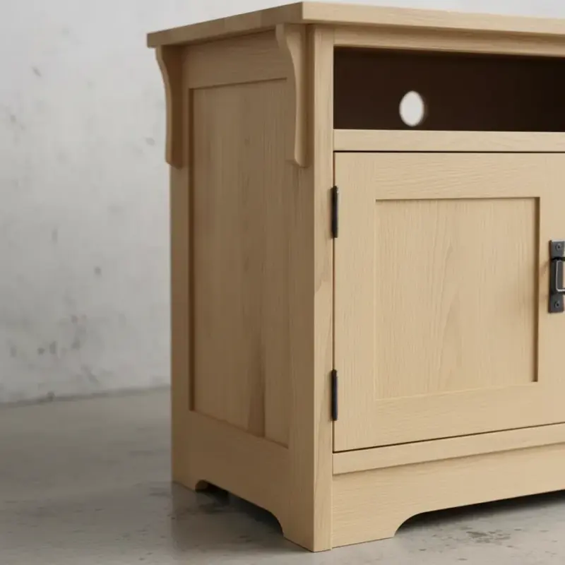 penwood furniture mission 36 inch entertainment tv or vcr m1834 medium close up