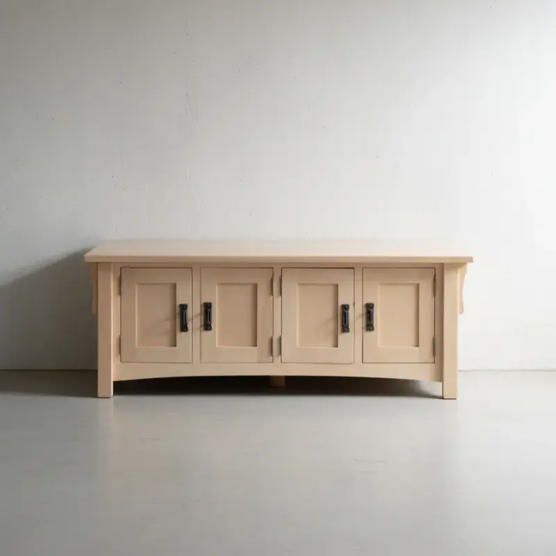 penwood furniture mission 8 door coffee table md2448 face on horizontal