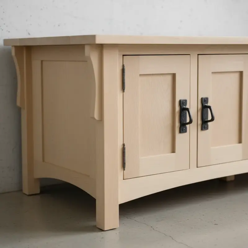 penwood furniture mission 8 door coffee table md2448 medium close up