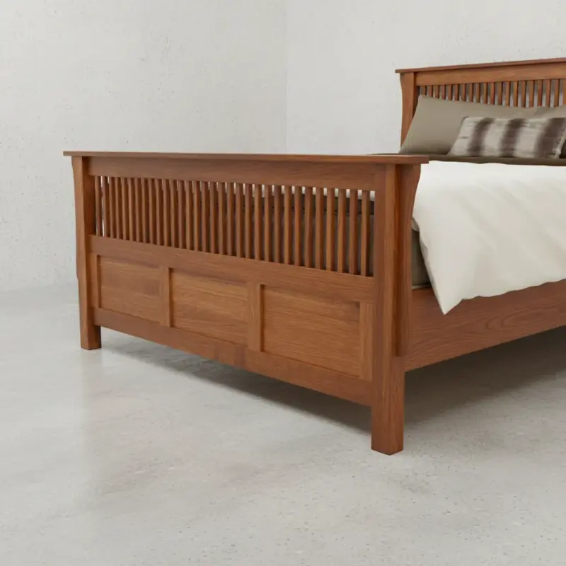 penwood furniture mission bed medium close up