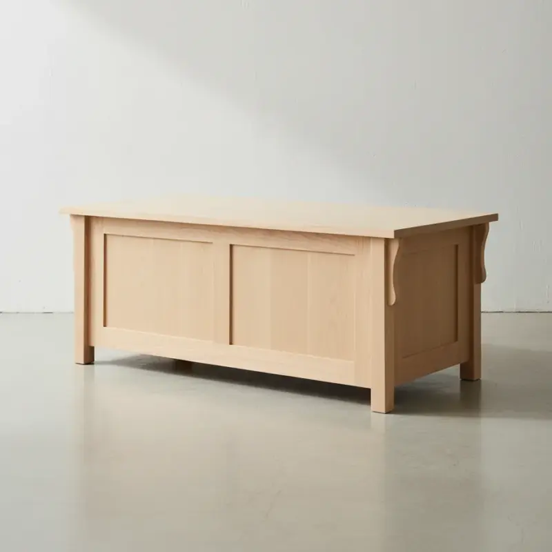 penwood furniture mission blanket box m2448b 45 degree angle