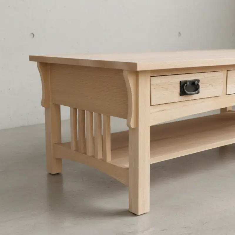 penwood furniture mission coffee table m2448 medium close up