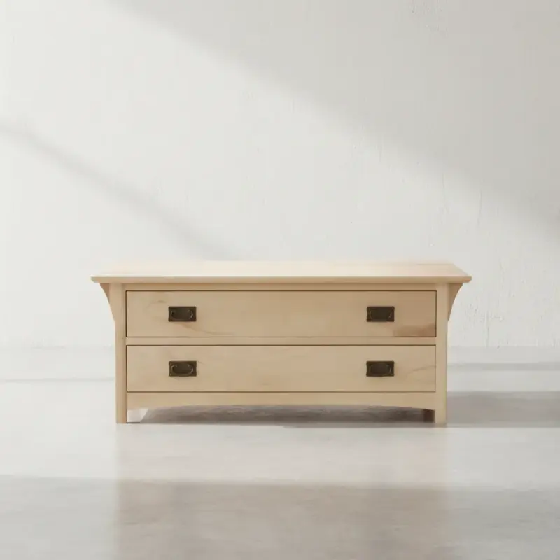 penwood furniture mission coffee table n2448 face on horizontal