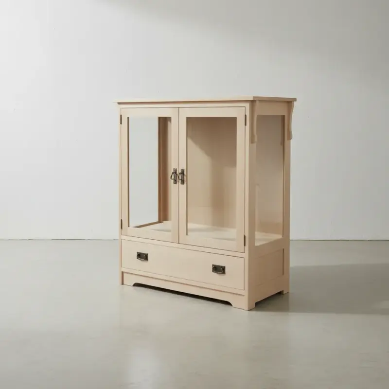 penwood furniture mission curio m1847 45 degree angle