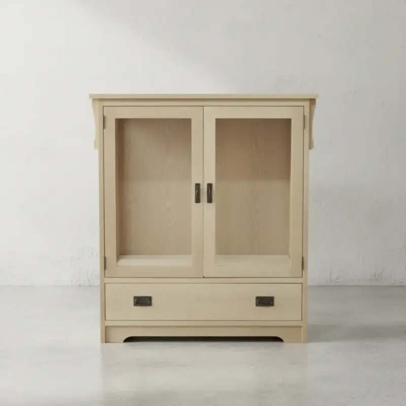 penwood furniture mission curio m1847 face on horizontal