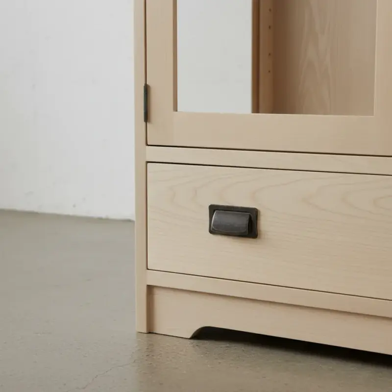 penwood furniture mission curio m1847 medium close up