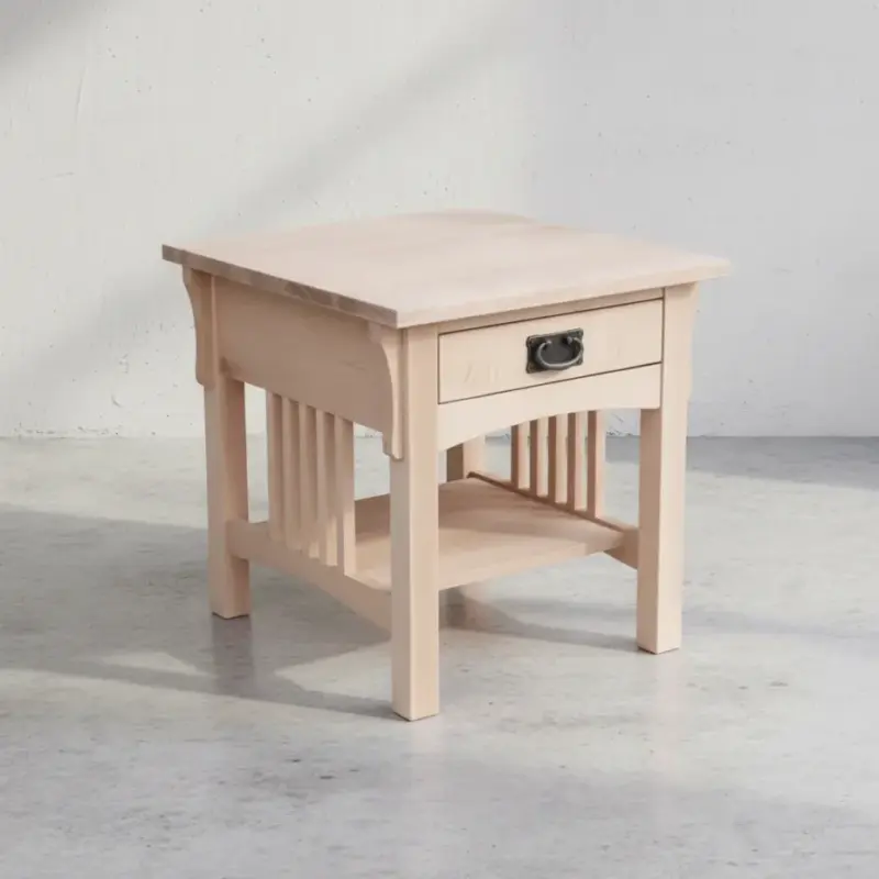 penwood furniture mission end table m2421 45 degree angle