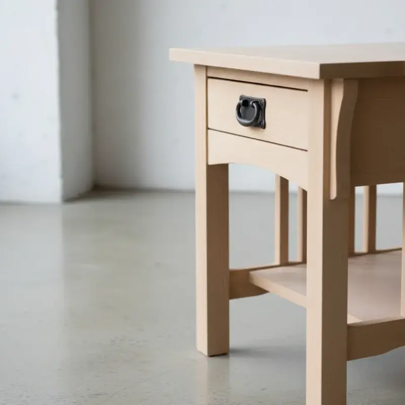 penwood furniture mission end table m2421 medium close up