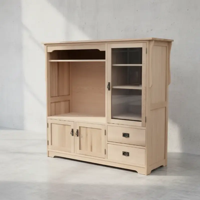 penwood furniture mission entertainment centre m2162 45 degree angle