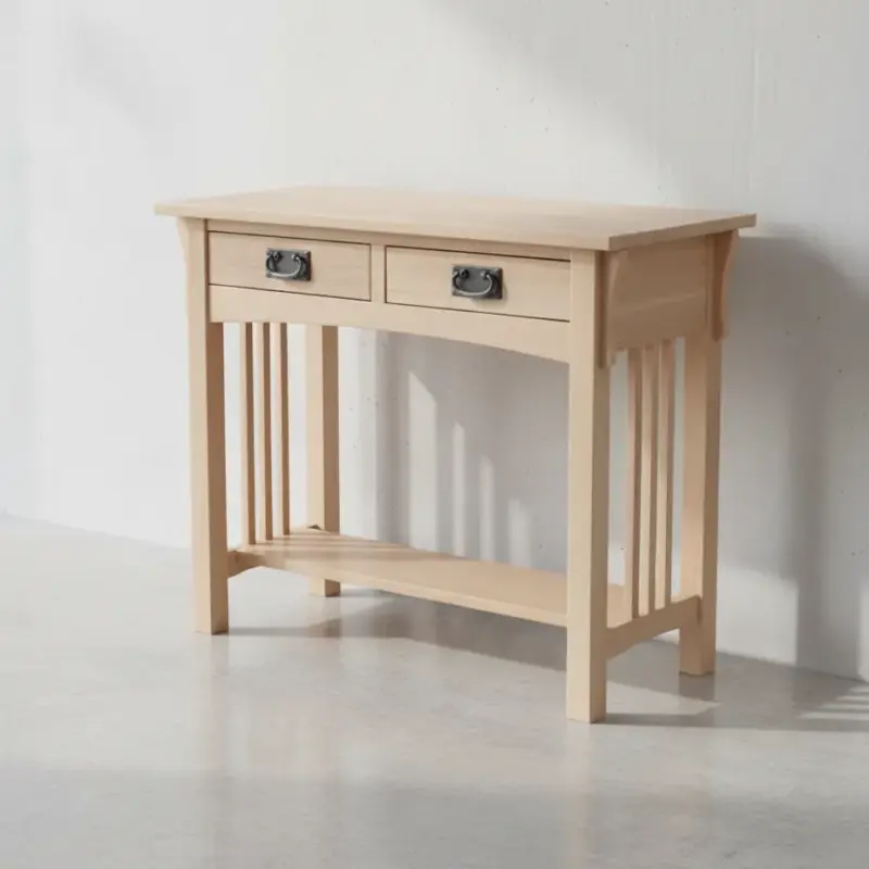 penwood furniture mission hall table m1634 45 degree angle