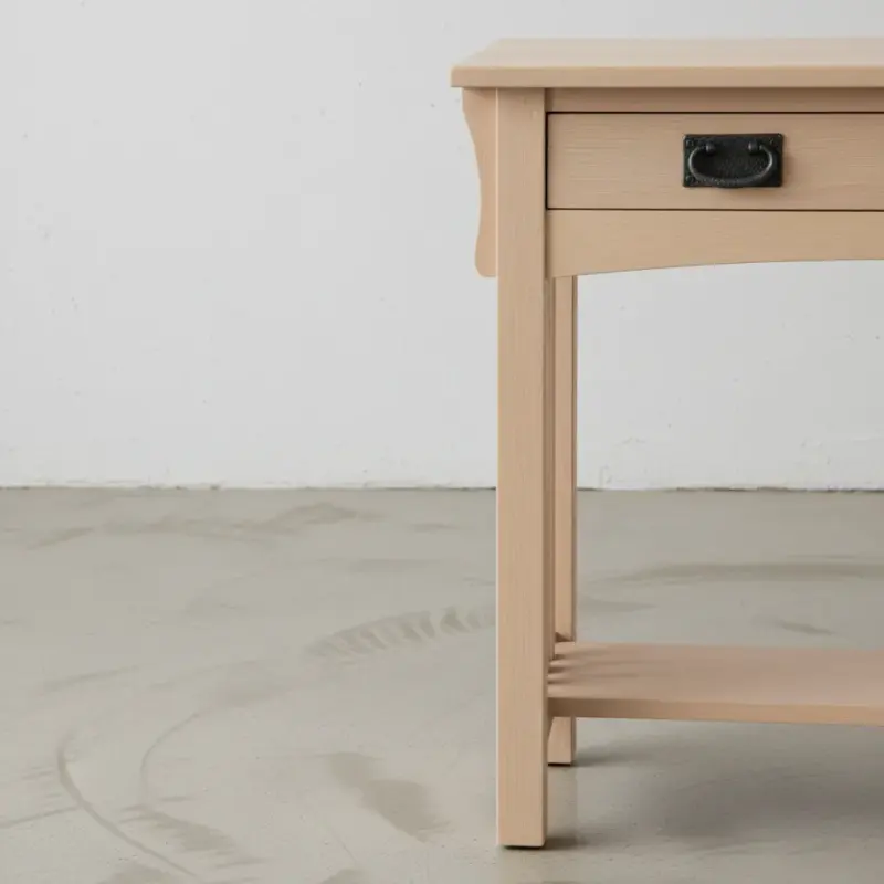 penwood furniture mission hall table m1634 medium close up