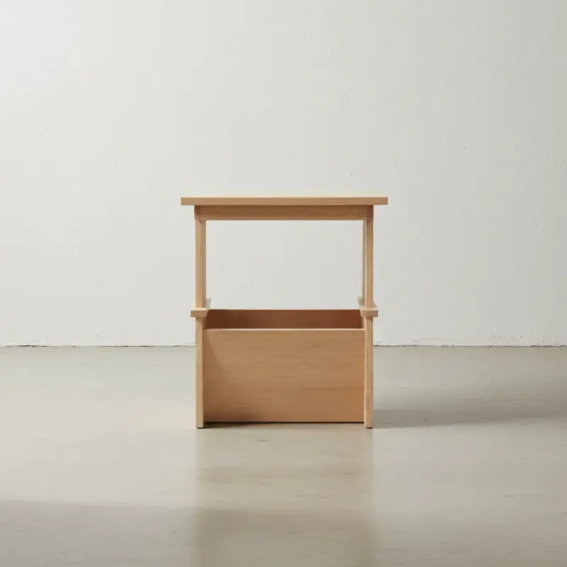 penwood furniture mission magazine rack m1421 face on horizontal