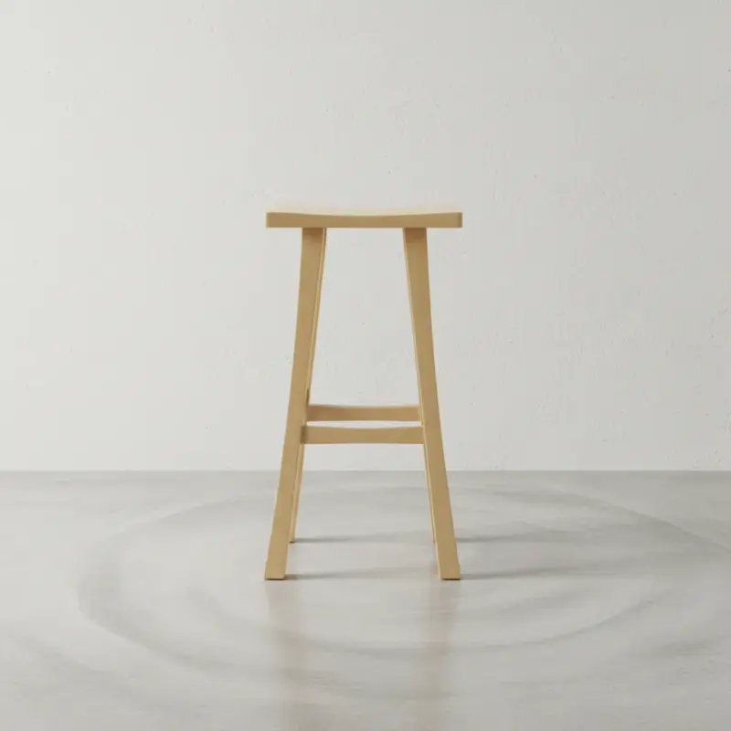 penwood furniture mission saddle stool face on horizontal