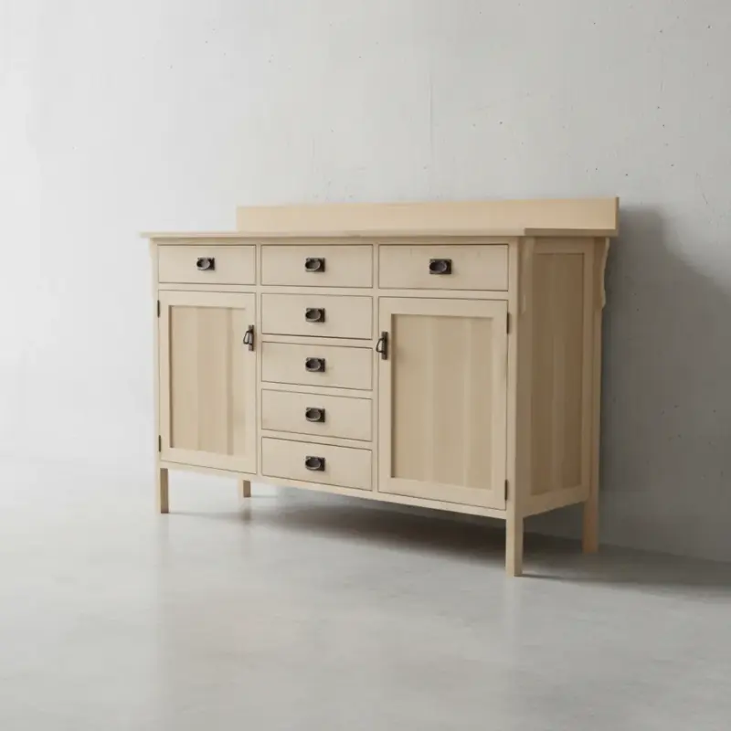 penwood furniture mission sideboard m1971 45 degree angle