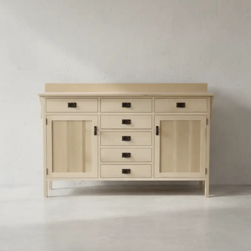 penwood furniture mission sideboard m1971 face on horizontal