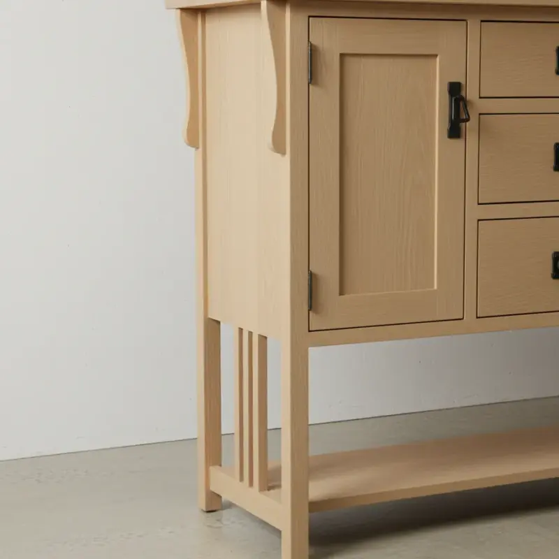 penwood furniture mission sideboard m48s medium close up