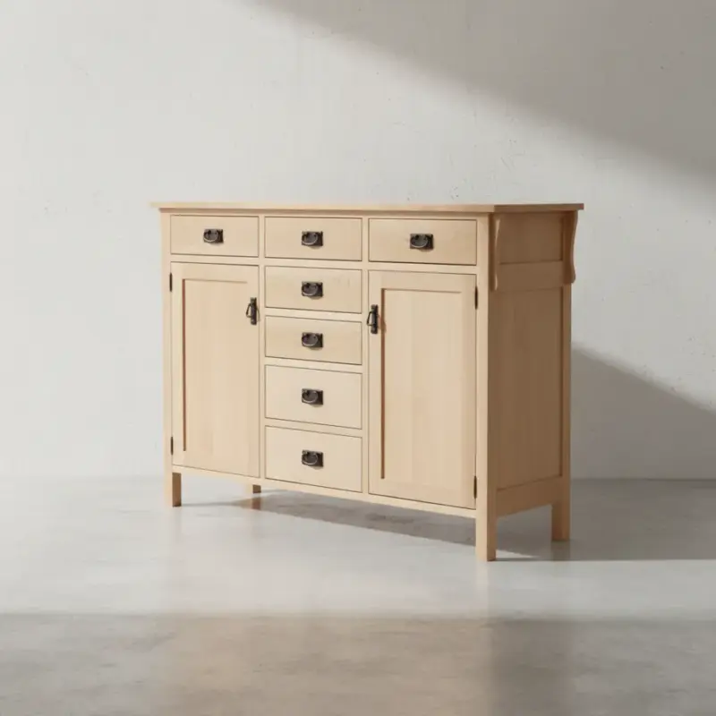 penwood furniture mission sideboard xm1960 45 degree angle