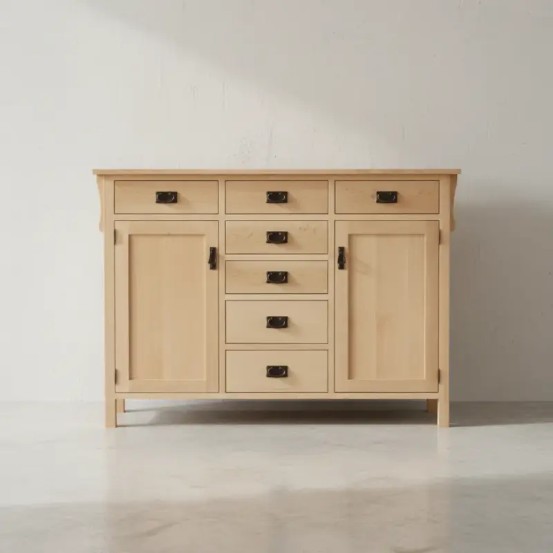 penwood furniture mission sideboard xm1960 face on horizontal