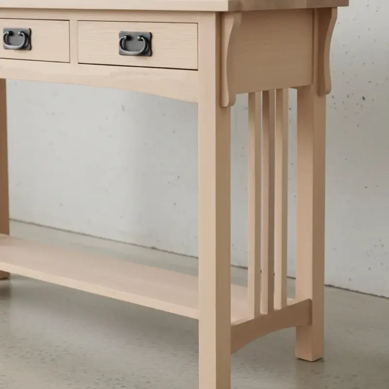 penwood furniture mission sofa table m1648 medium close up