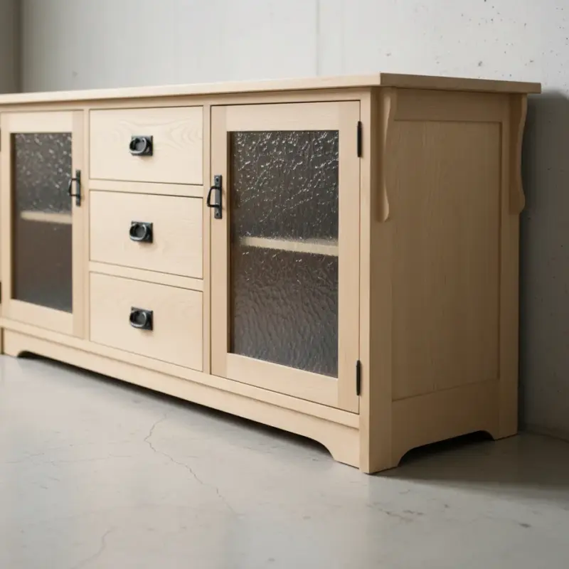 penwood furniture mission tv unit m1963 medium close up