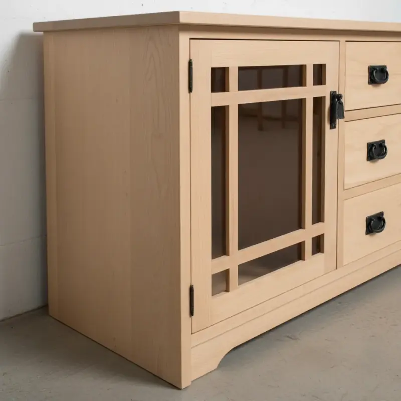 penwood furniture mission tv unit m1974 medium close up