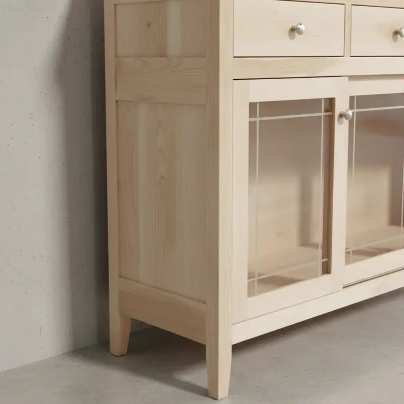 penwood furniture monterey sideboard with sliding doors xm59s medium close up